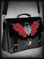 Blooming Roses Gothic Satchel Bag