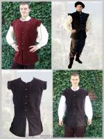 Medieval Velvet Jerkin Lancelot