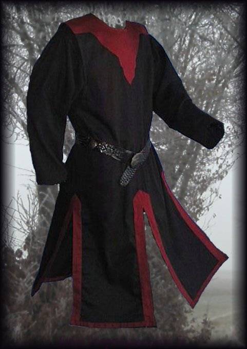 THE MEDIEVALS Medieval Surcoat Oswald Tunic Made ​​of Thick Cotton 